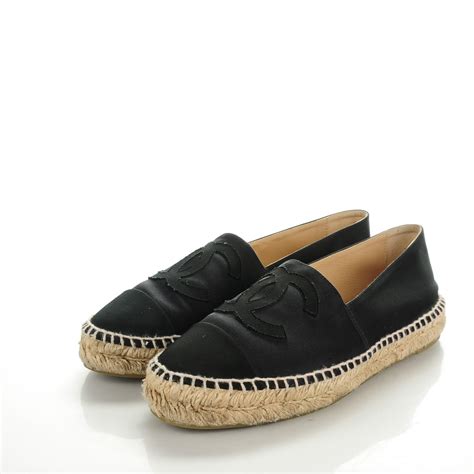 chanel espadrilles canvas black|where to buy Chanel espadrilles.